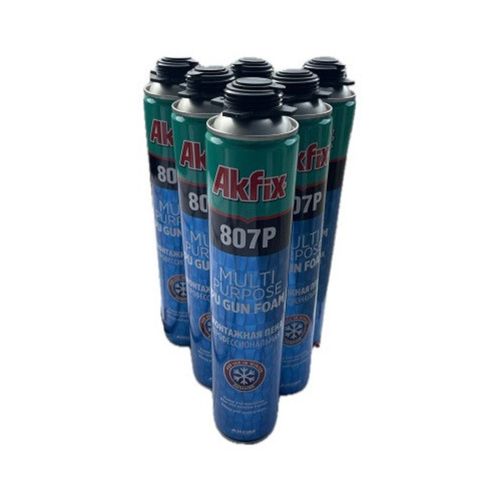 Pachet 6 buc Spuma IARNA de montaj pistol 750ml AKFIX 807P