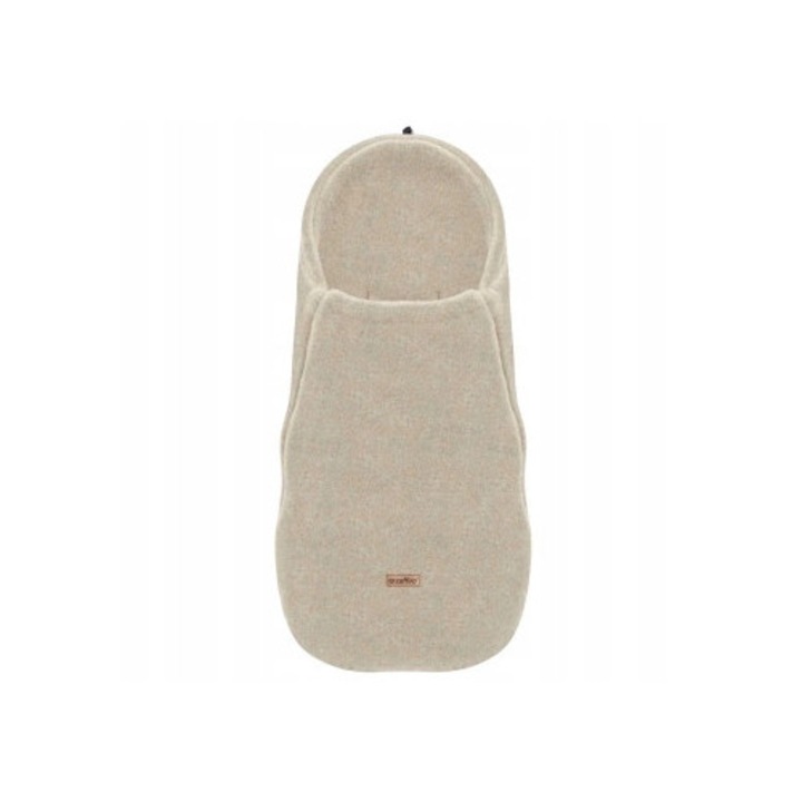 Sac de dormit Zaffiro Mini, 0-18 luni, lana premium, bej, 90x40-42cm
