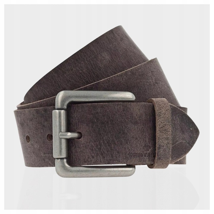 Férfi Öv, Tom Tailor, TG1070R20/681, Regular Fit, Fém Csat, Klasszikus Design, Nadrághoz, Farmerhez, Rövidnadrághoz, 100% Valódi Bőr, 90 cm, Barna