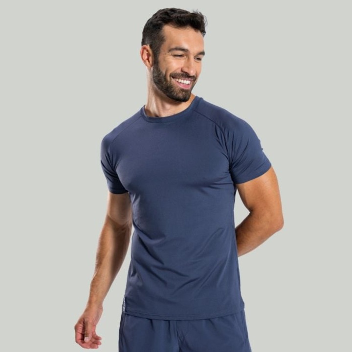 Tricou Ultimate - STRIX, GymBeam, Albastru cenusiu