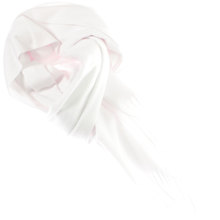 Esarfa, de dama, Buticcochet, din lana, 74x190 cm, Alb - ES3149