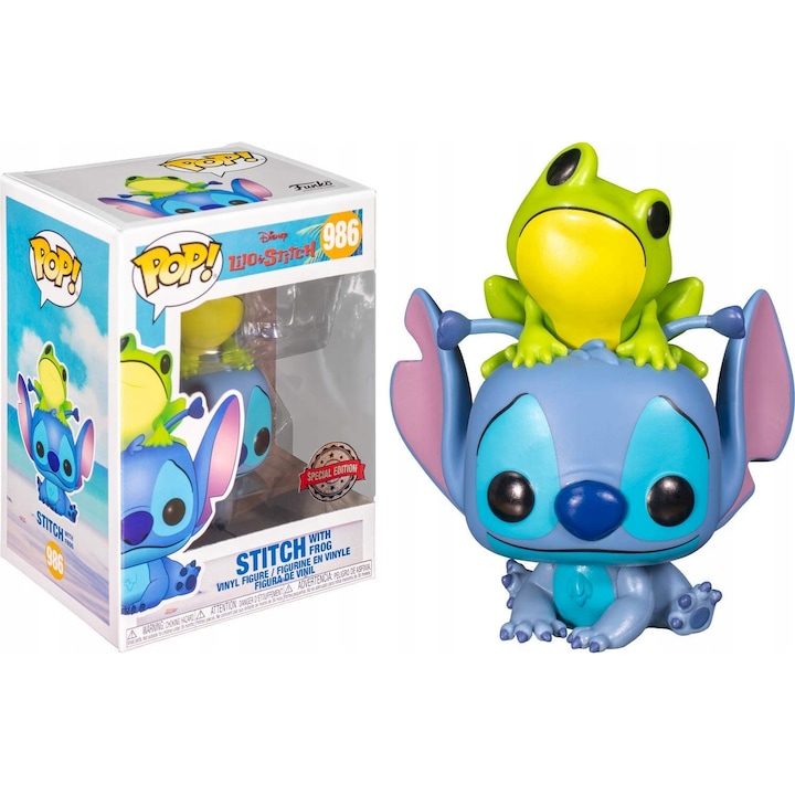 Фигурка Funko POP Stitch с голяма глава, винил, естетична кутия, многоцветна