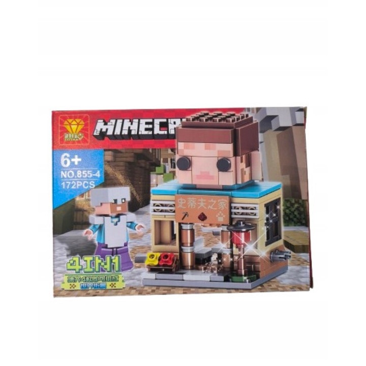 Set de constructie, Minecraft, 173 elemente, plastic, 26x20x6cm