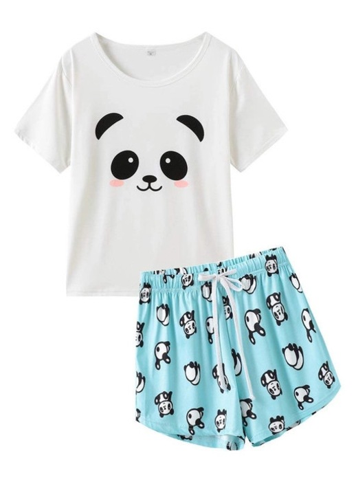 Pijama lejera de somn pentru femei, din material moale, ursulet S