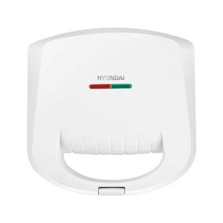Sandwich-maker Hyundai, 4 triunghiuri, alb, 21, 5x8x22cm