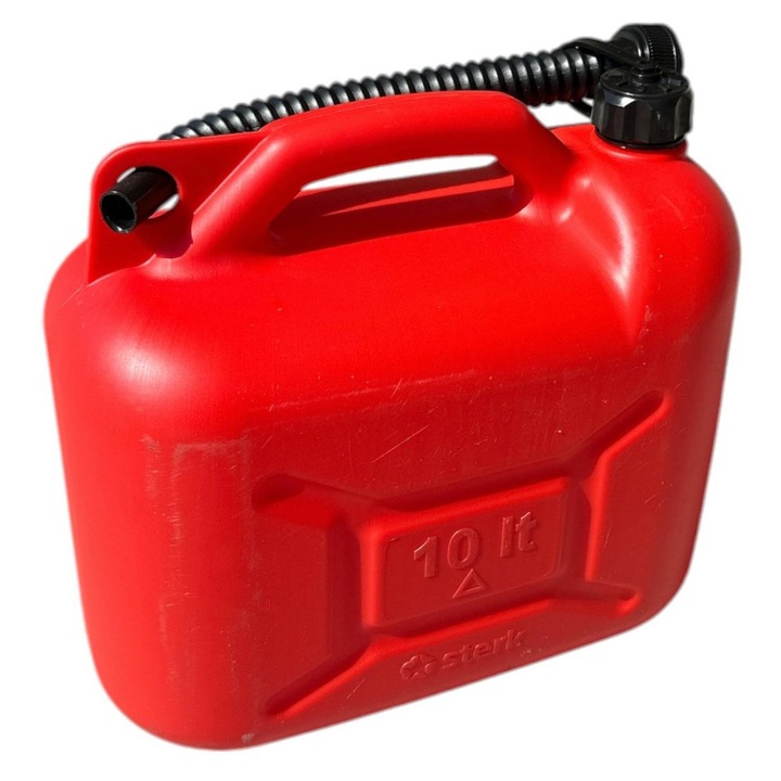 Canistra Rosie cu palnie pentru combustibil 10L