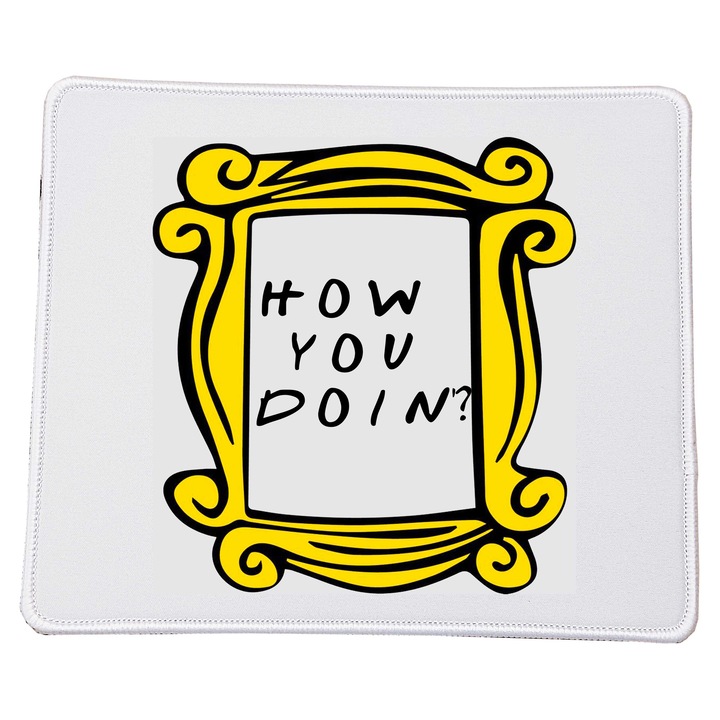 Mousepad Friends TV Series No.11, 23x20cm, suprafata imprimata de calitate, baza din cauciuc antiderapant