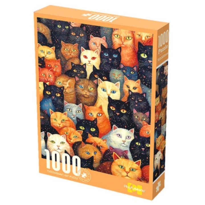 Puzzle 1000 piese, Loka®, Pisici, Animale de companie, Dimensiuni 50x70 cm, 14+