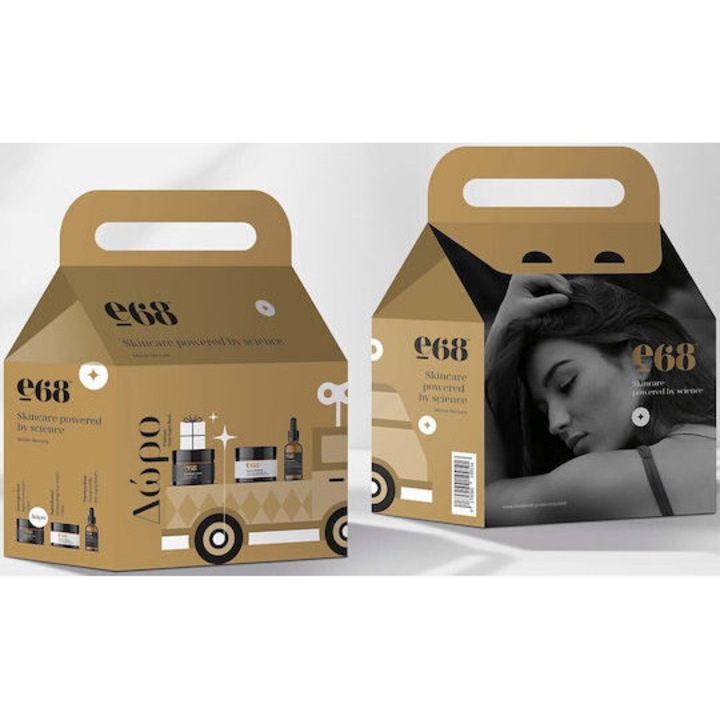 Set creme de fata E68, Hydra Drench 50ml, The Pure Glow 30ml, Over Night Rest 50ml, 4D acid hialuronic, vitamina C