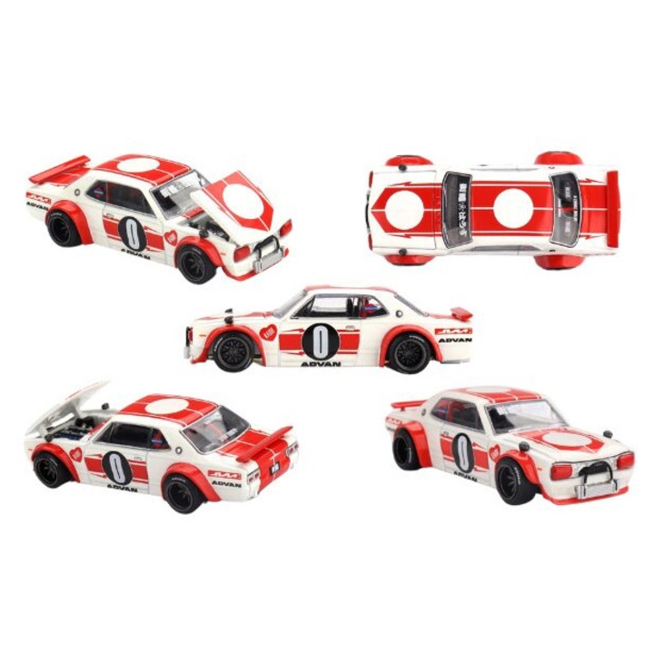 Nissan Skyline Gt-R (Kpgc10) Kaido Works V2 1969 1:64 Mini GT KHMG211 autómodell