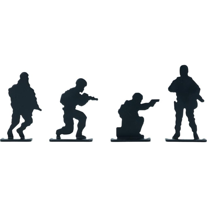 Tinta silueta soldat, ASG, fém, precíziós sportfegyverekhez, darabos szett