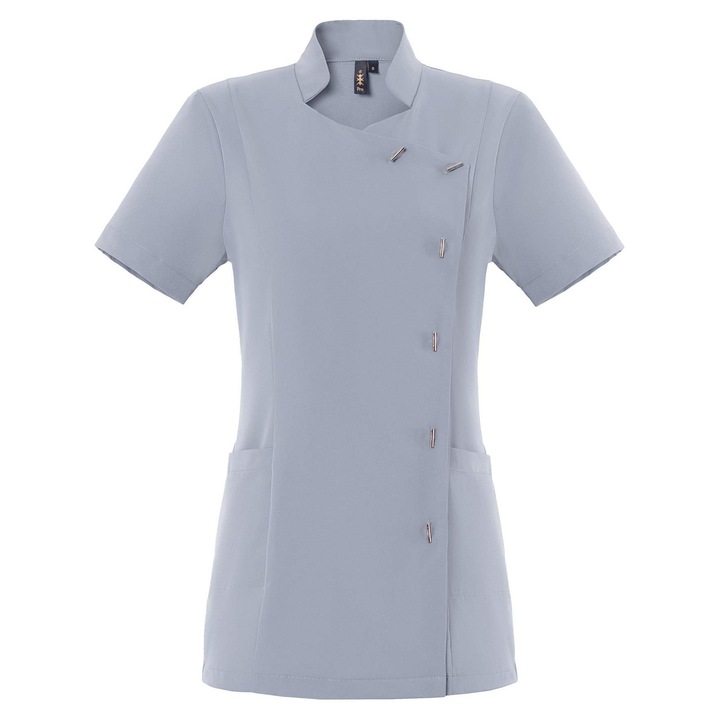 Jacheta de protectie Axon, guler tip MAO, rezistenta la stropire, gri deschis, 92% poliester, 8% elastan, 3XL