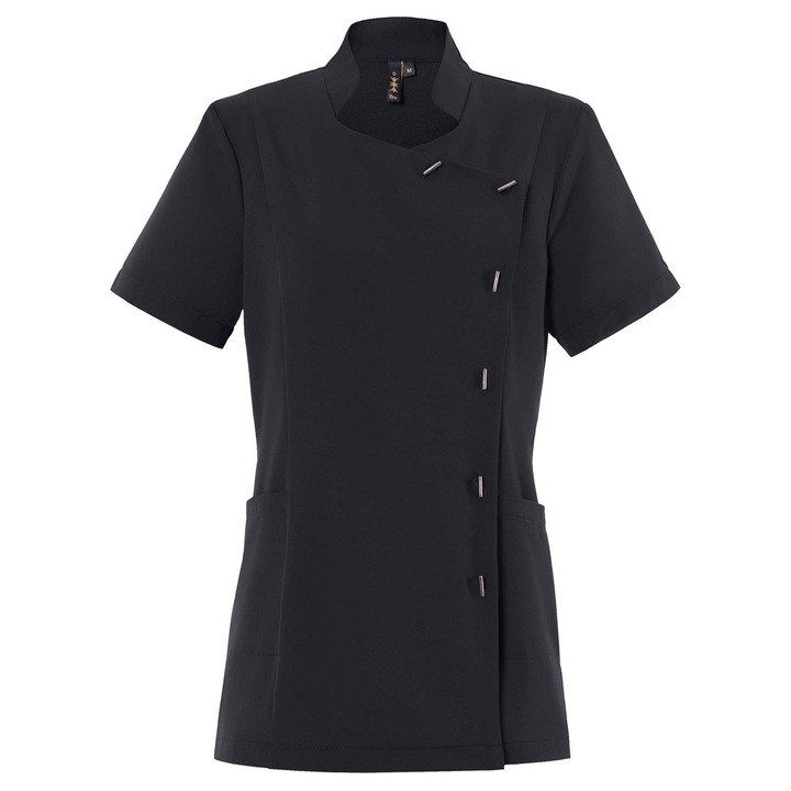 Jacheta de protectie Axon, elastica, guler tip MAO, rezistenta la stropire, neagra, 92% poliester, 8% elastan, 3XL