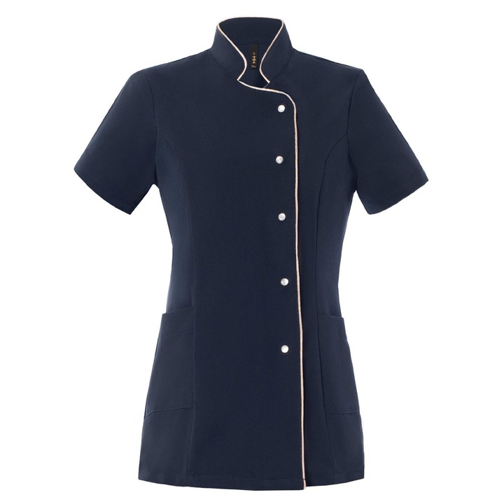 Jacheta Axon, elastica, albastru marin, poliester, cu buzunare si slituri laterale, 2XL