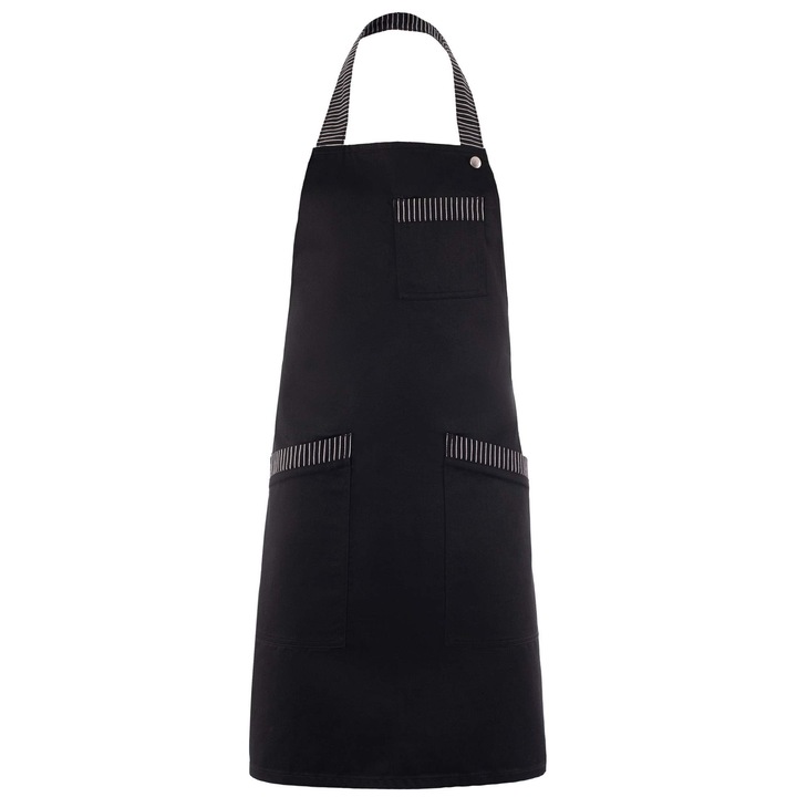 Sorturi bucatarie si gratar Axon VERONA, negru, 245gsm, 65% poliester, 35% bumbac, o marime