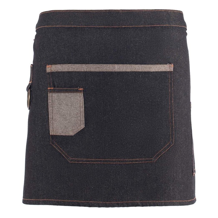 Sorturi bucatarie si gratar, Axon, Podia meses INDIE, negru denim, 100% bumbac, 11oz, One Size