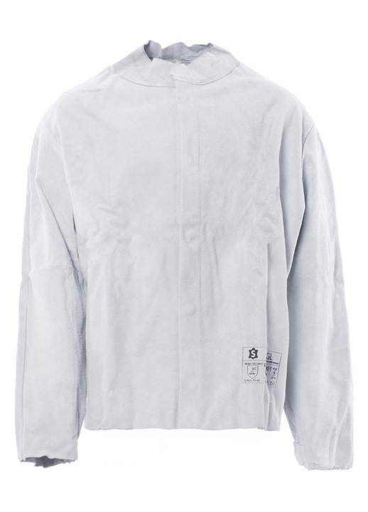 Jacheta din piele, gri, cu mansete reglabile, 2XL INTL