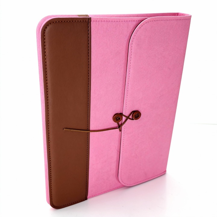 Husa Laptop 15.6 inch, Impermeabila, Roz