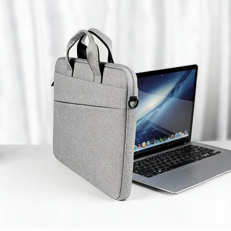 Geanta Laptop 15.6 inch, Ergonomic, Impermeabil, Gri