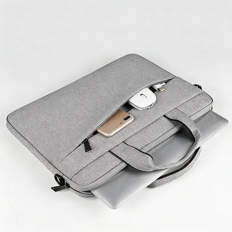 Geanta Laptop 15.6 inch, Ergonomic, Impermeabil, Gri