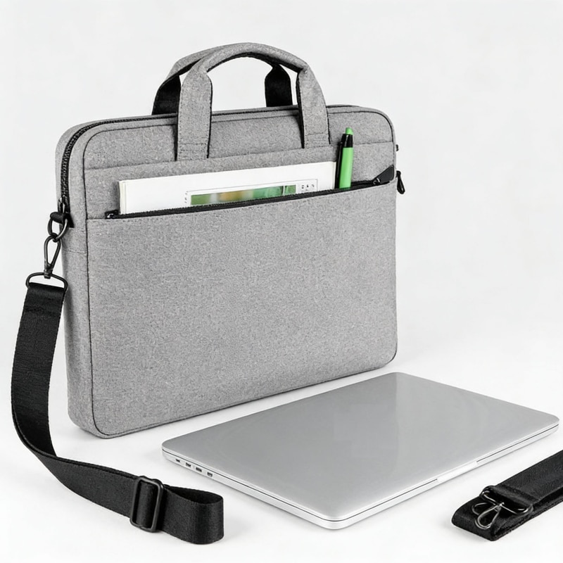 Geanta Laptop 15.6 inch, Ergonomic, Impermeabil, Gri