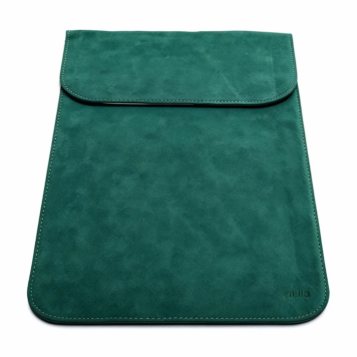 Tabletta tok 11 hüvelykes, szintetikus bőr, ütésálló, zöld