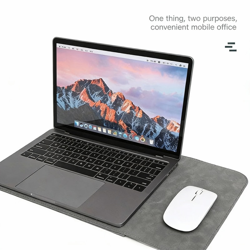 Husă Protectorie Laptop 13.3 inch, Antisoc, Ușoară, Gri închis