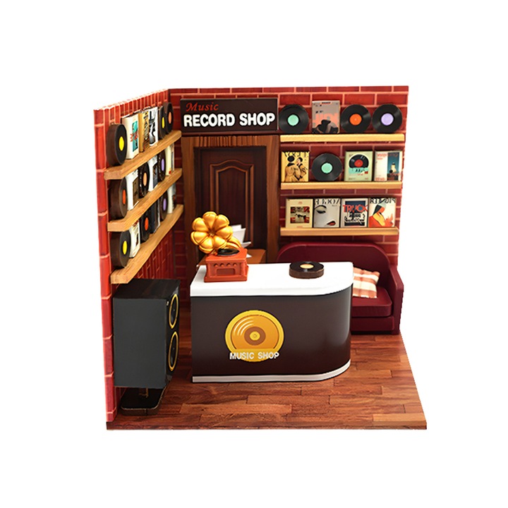 Puzzle modell DIY, bakelit lemezbolt, 65 db