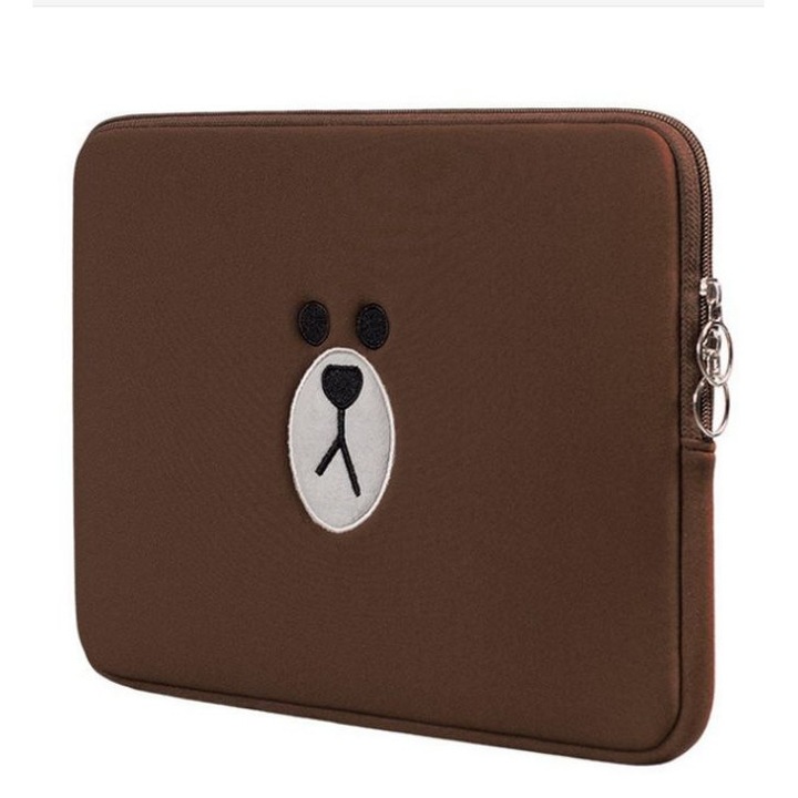 Tabletok tok 11 inch, Aranyos medvék, Ütésálló, Barna