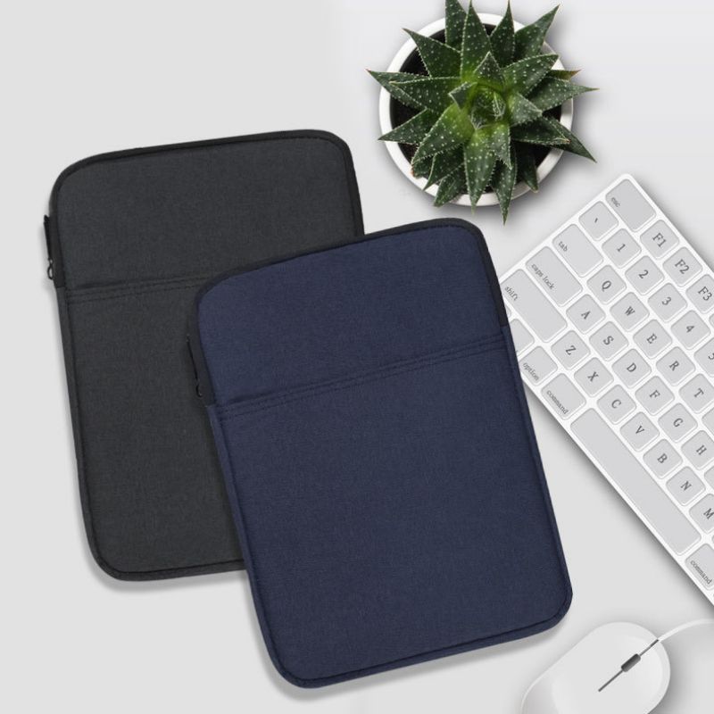 Husa Tableta 11 inch, Protectie Antishoc, Compartiment Extra, Albastru inchis