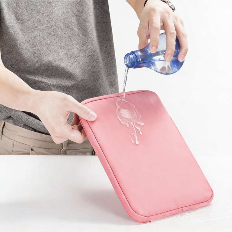Husa Tableta 10 inch, Protectie Antishoc, Compartiment Extra, Roz