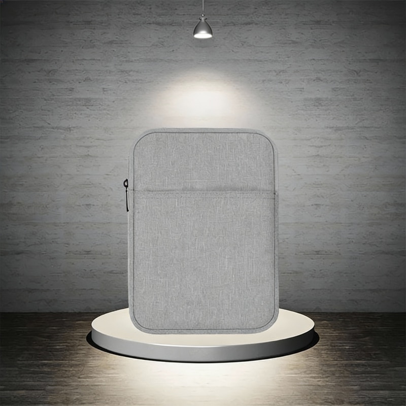 Husa Tableta 11 inch, Protectie Antishoc, Compartiment Extra, Gri deschis