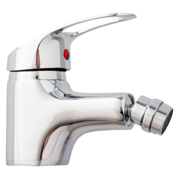 Baterie bideu DarAnDAm, crom lucios, perlator rotativ 360, aliaj metalic