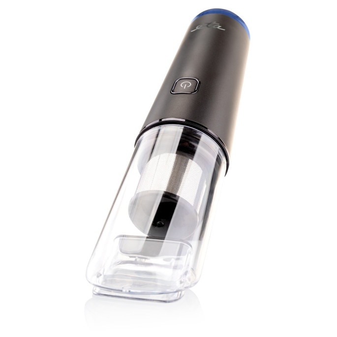 Aspirator fara fir ETA HANDY GO 0253 90000, motor BLDC digital, 65 W, Li-Ion 7, 2 V, 2600 mAh, 85 ml, negru
