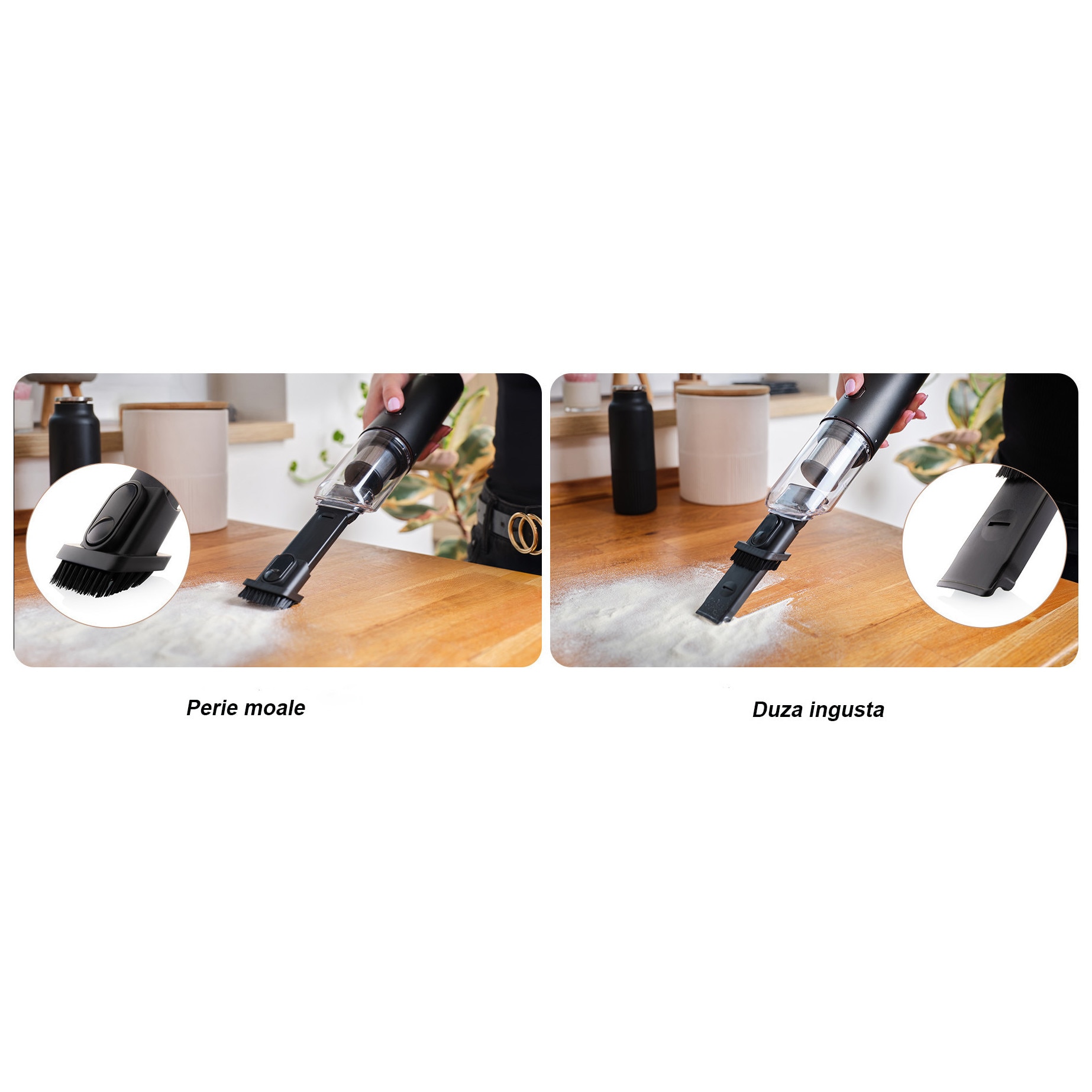 Aspirator fara fir ETA HANDY GO 0253 90000, motor BLDC digital, 65 W, Li-Ion 7, 2 V, 2600 mAh, 85 ml, negru