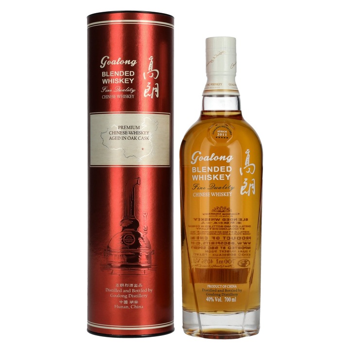 Whiskey Goalong Premium Blended Oak Cask Chinese, 40% Vol., 0.7l, in Giftbox