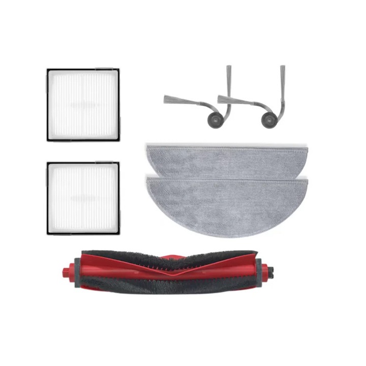 Set de accesorii pentru aspiratoarele robot Roborock Q10 PF/Q10 PF+, Q10 X5/X5+, cu filtre, lavete, perii laterale, perie principala