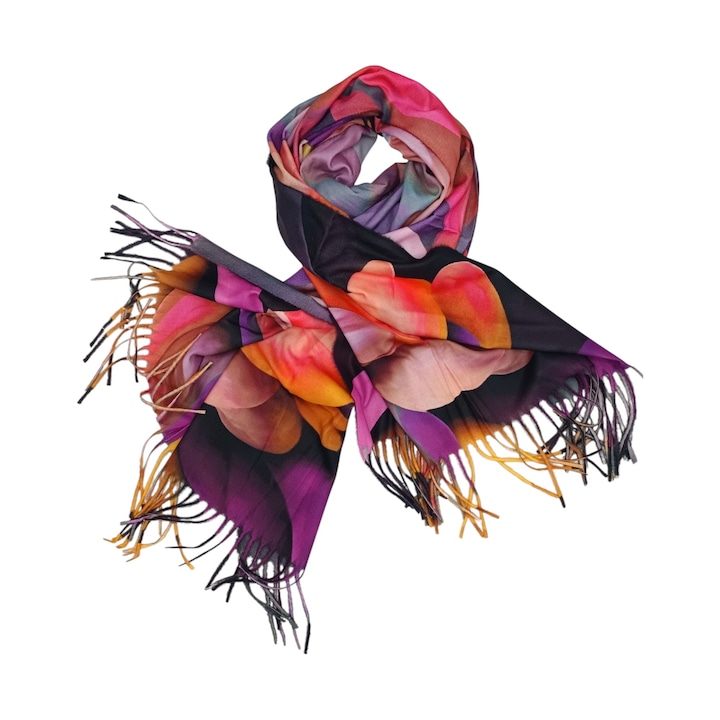 Esarfa Dama Color Explosion JB36-5 – Cashmere Touch, 70×180 cm