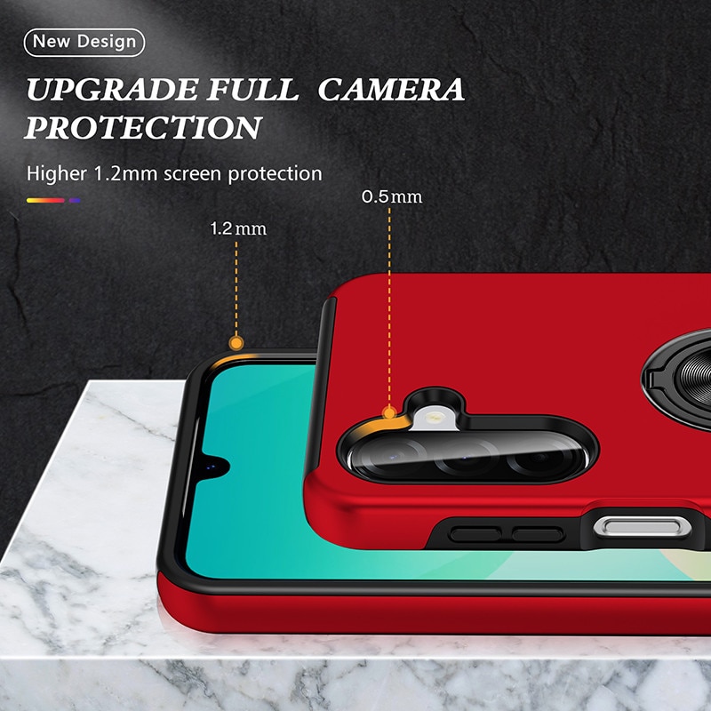 Husa telefon compatibila cu Samsung Galaxy A57, Subtire, Magnetica, Culoare Rosu aprins