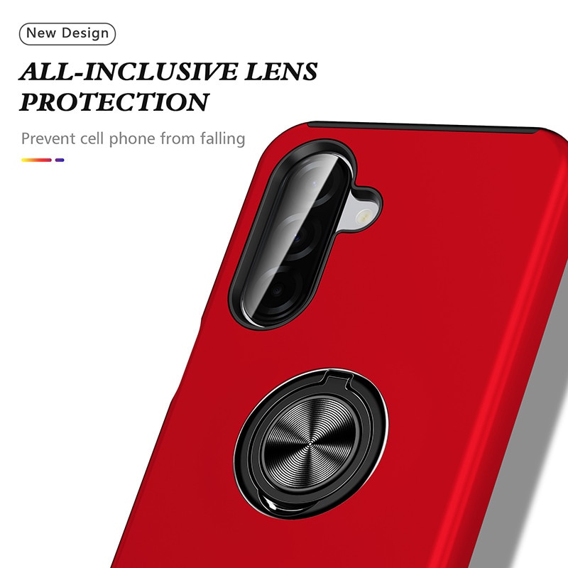 Husa telefon compatibila cu Samsung Galaxy A57, Subtire, Magnetica, Culoare Rosu aprins