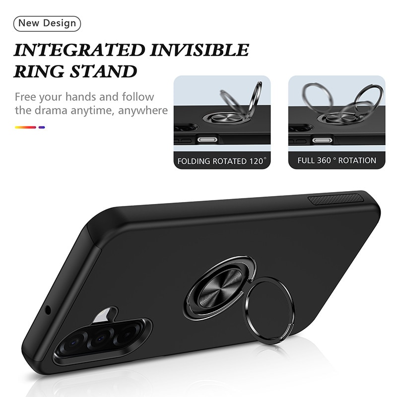 Husa Samsung Galaxy A17, Subtire, Anticadere, Neagră