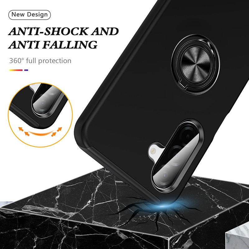 Husa Samsung Galaxy A17, Subtire, Anticadere, Neagră
