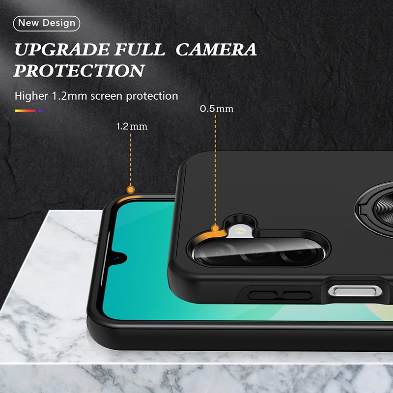 Husa Samsung Galaxy A17, Subtire, Anticadere, Neagră