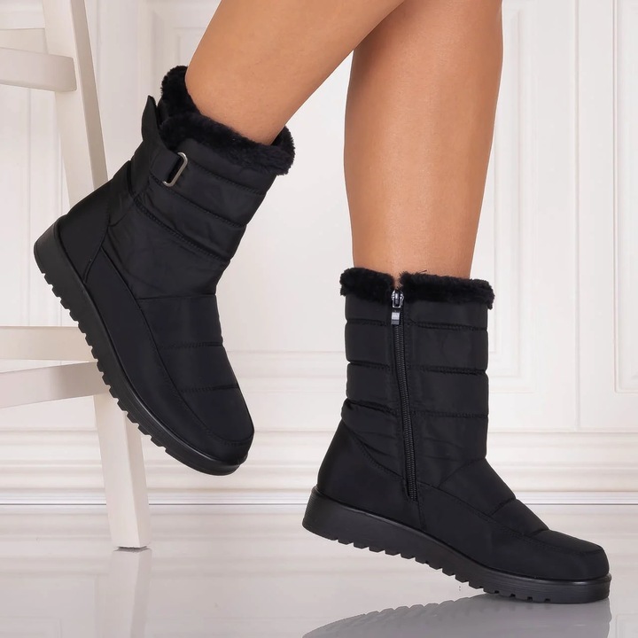 Cizme Dama Imblanite Negre din Fas Valira, 42