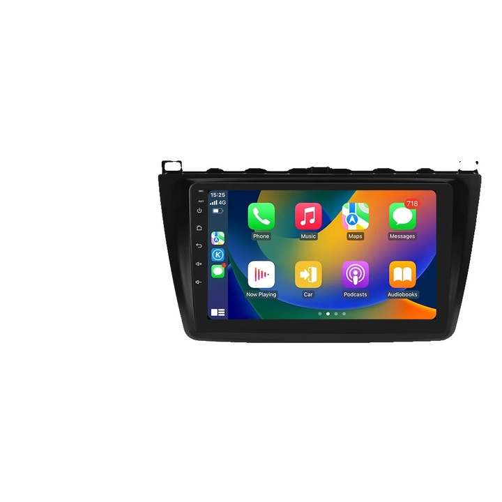 Radio auto, 9 inch, Android 12, GPS integrat, control vocal, 4GB RAM, 32GB ROM