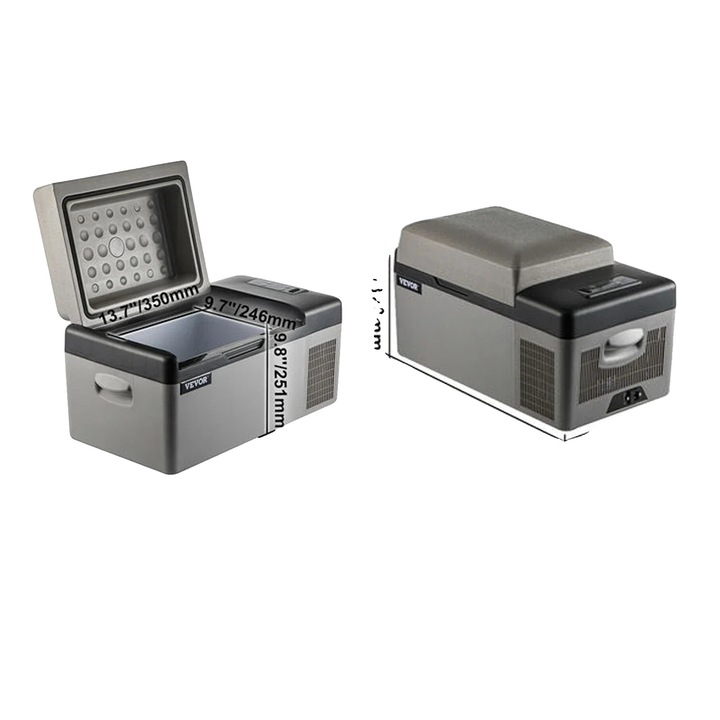 Frigider auto portabil, 20L, racire eficienta, constructie robusta, control manual si prin aplicatie