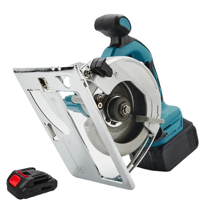 Fierastrau circular, 1000W, unghi ajustabil, 125mm, 45mm, set cu 1 acumulator