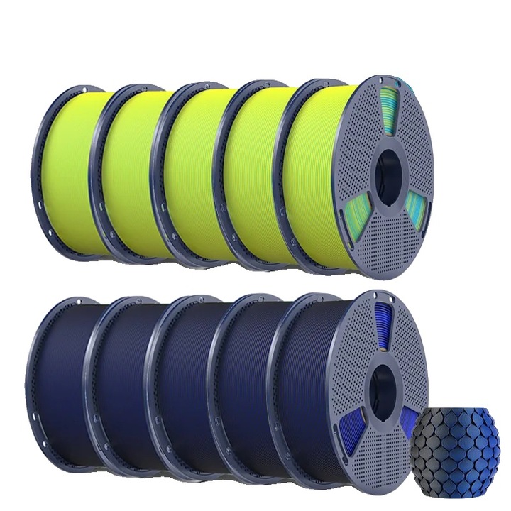 Filament PLA, 330m, 1.75mm, Tangle-Free, 5BKBL 5CYYL