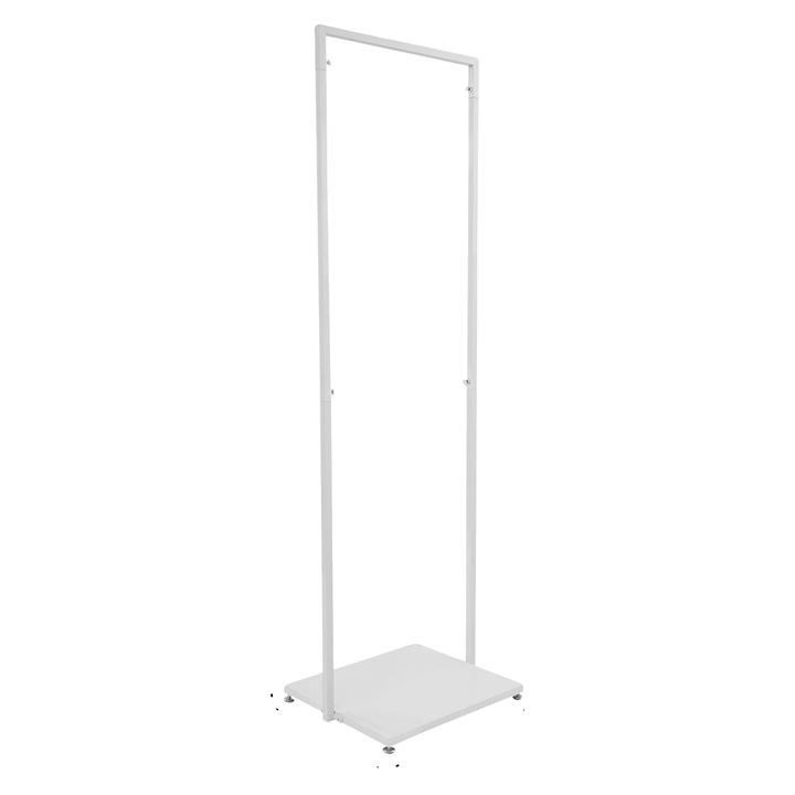 Umeras pentru haine, metal de inalta calitate, design modern, alb, 50x40x160cm