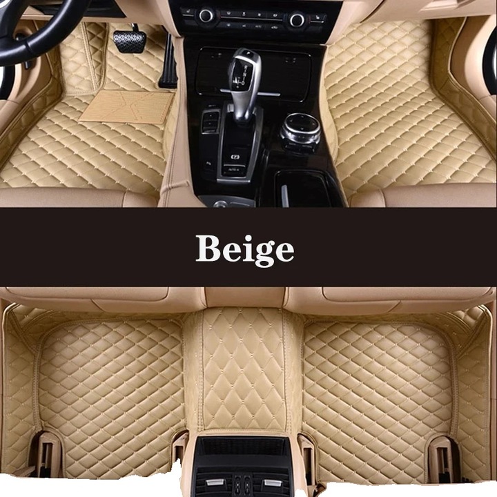 Covorase auto, set 3 piese, pentru Toyota RAV4 2013-2019, piele artificiala, usor de curatat